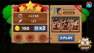 Brainy Rush Wood Block Physics Puzzle Level 1 2 3 4 5  Walkthrough