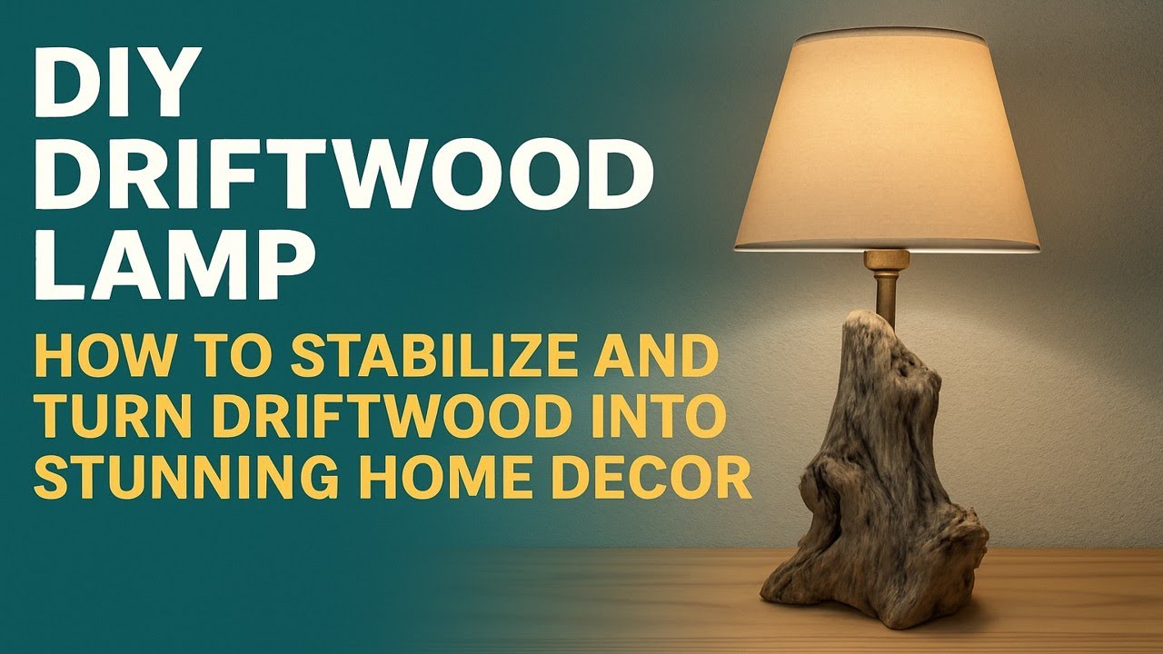 DIY Driftwood Lamp | How to Stabilize and Turn Driftwood Into Stunning Home Decor
