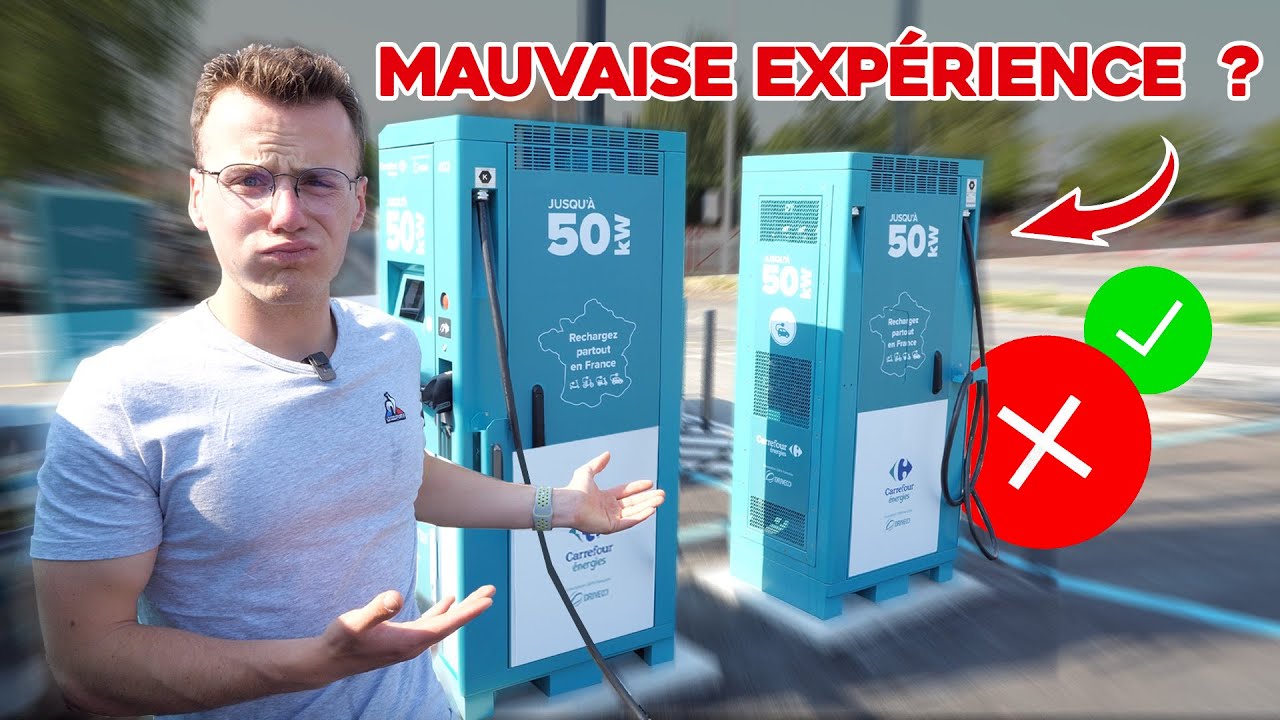 Je reteste une station de recharge Carrefour énergies ! (il y a encore du boulot !)