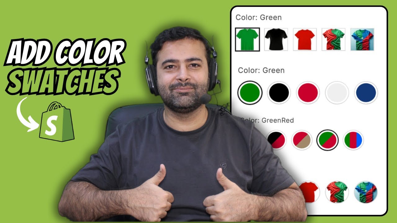 Shopify Tutorial - How To Add Color Swatches [beginner friendly] - YouTube
