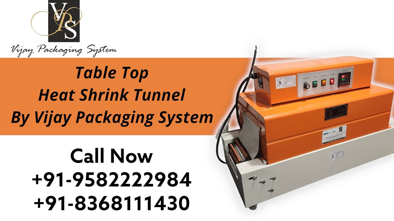 Table Top Shrink Tunnel | Shrink Wrapping Packaging Machine for 