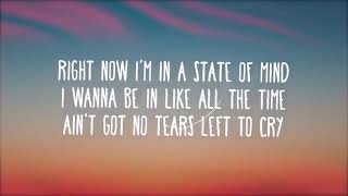 Ariana Grande - No tears left to cry (lyrics video)