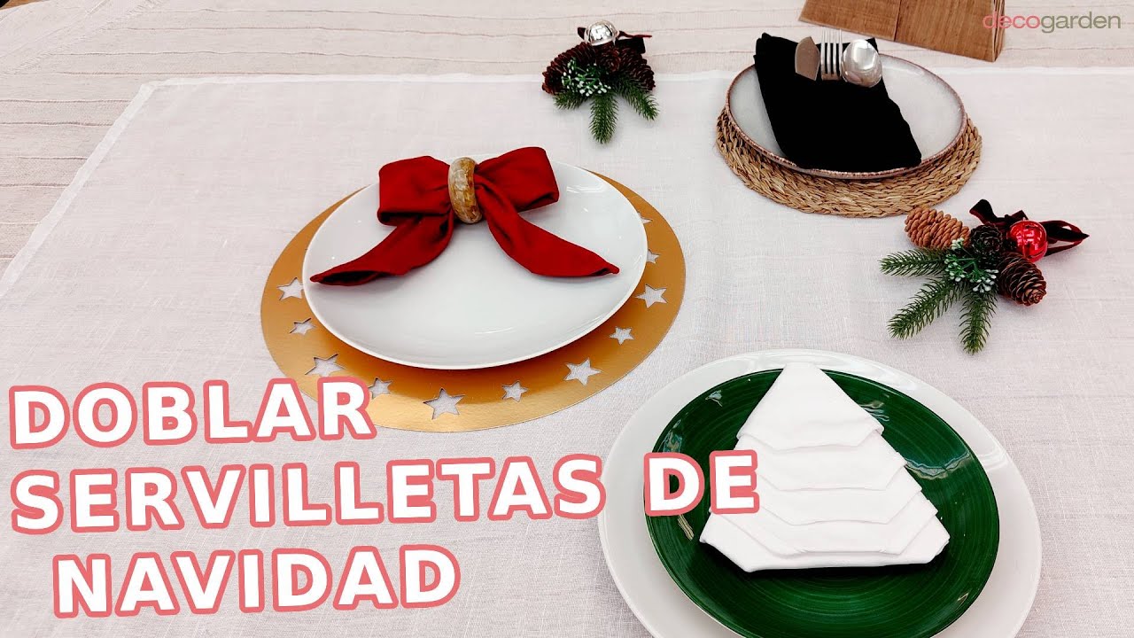 Las servilletas y manteles de Navidad más elegantes para decorar tu mesa