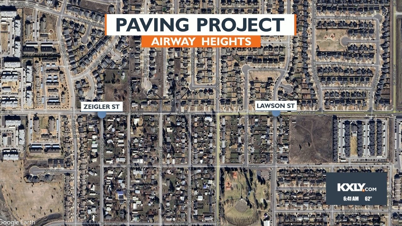 Paving project in Airway Heights