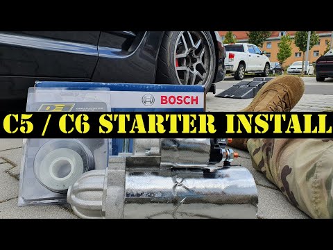 How to change C5 / C6 Corvette Starter ( How to fix corvette intermediate no start issue )