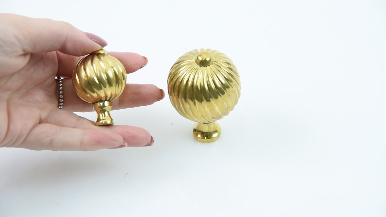 F3373 Brass Spiral Knob YouTube