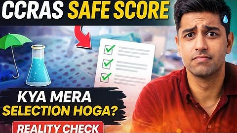 CCRAS SAFE SCORE AND CUT OFF | CCRAS ANSWER KEY 2025 #ccras 