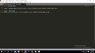 How to convert video to audio file using python.