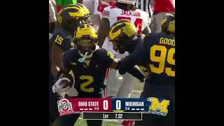 Buckeyes Kyle McCord Throws INT To Will Johnson Ohio State Vs Michigan Wolverines Big Noon Highlight