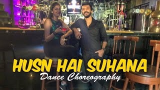 Husn Hain Suhana Dance Choreography | coolie no1| Akshay Gham | ft.Evanshi jain