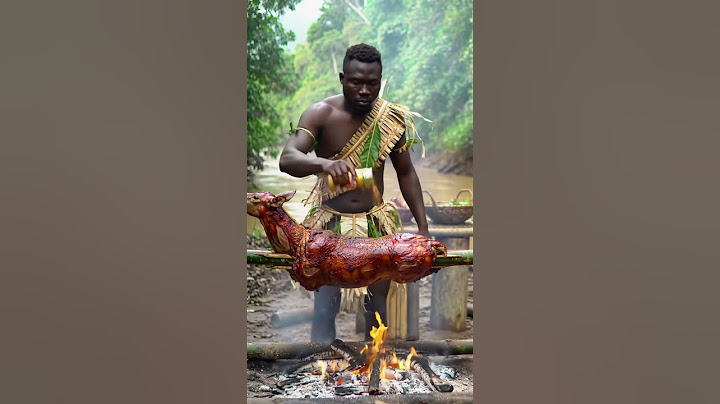 Tribe Man Try BBQ a Deer after the HUNT! #food #asianvillagecooking