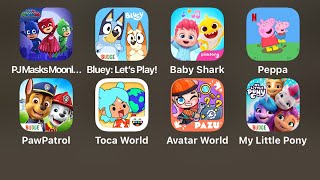 Bluey Lets Play,Pinkfong Baby Shark,World of Peppa Pig,PAW Patrol,Toca World,Avatar World,MLP World screenshot 5