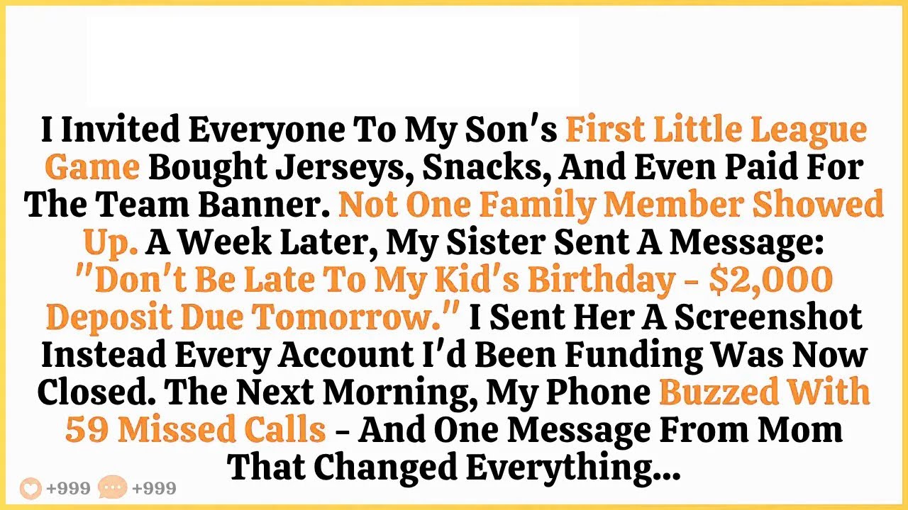 I Invited Everyone To My Son’s First Little League Game — Bought Jerseys, Snack