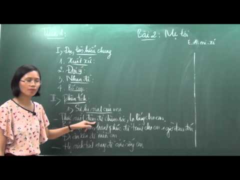 Video Ngữ văn 7 - Mẹ tôi - Cô Trần Thị Vân Anh [HOCMAI] - youtube
