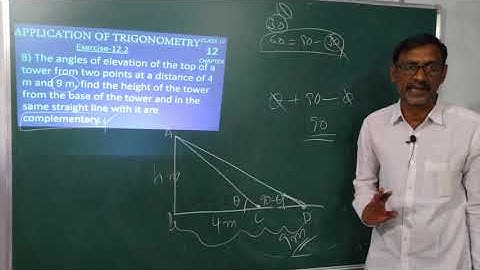 Class 10 APPLICATIONS OF  TRIGONOMETRY  EXERCISE - 12.2 problem no 8