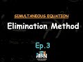 Solving Simultaneous Equations Using Elimination Method