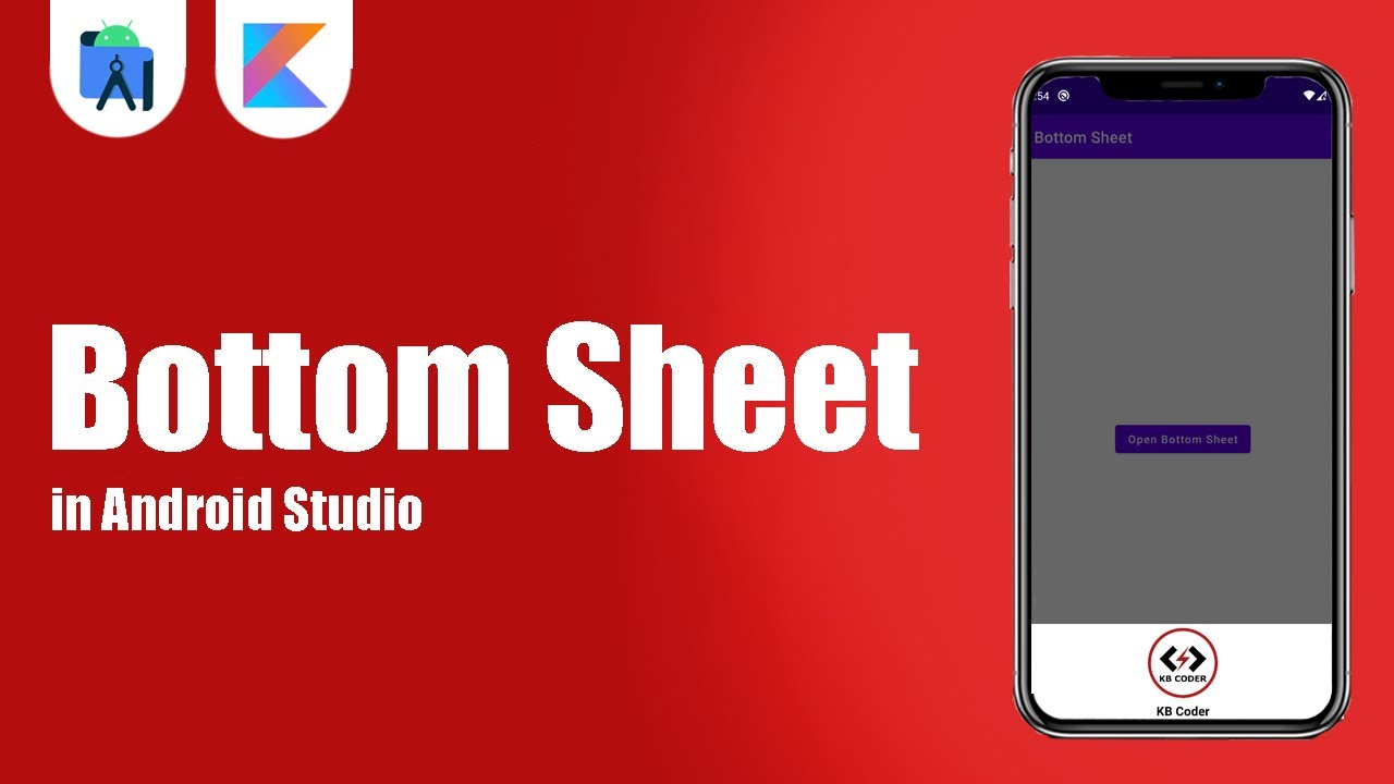 Bottom Sheet In Android Studio | Kotlin | Android Tutorials