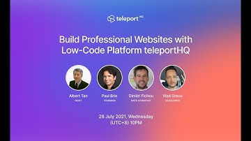 Build Professional Websites with Low-Code Platform teleportHQ
