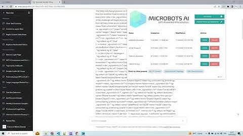 How to build process automation using ChatGPT?  - Microbots AI extenstion presentation