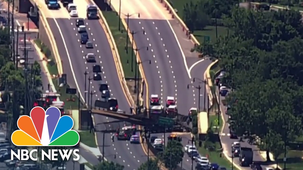 Three Injured After Pedestrian Overpass Collapses Onto Road in Washington