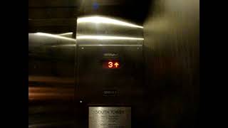 Former Westinghouse elevators (Mod by MontgomeryKONE) at Sheraton hotel South tower downtown Dallas