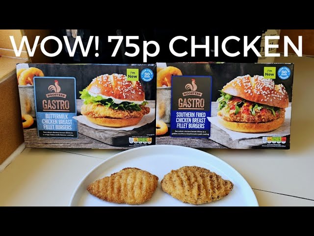 WOW! 75p SOUTHERN FRIED & BUTTERMILK Fillet Chicken Burger Review 