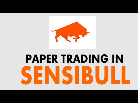 #PaperTrading #VirtualTrade How To Paper Trade In SENSIBULL App