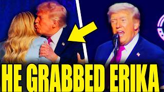 Trump Grabs Erika Kirk For Disturbing Kiss As Internet Erupts