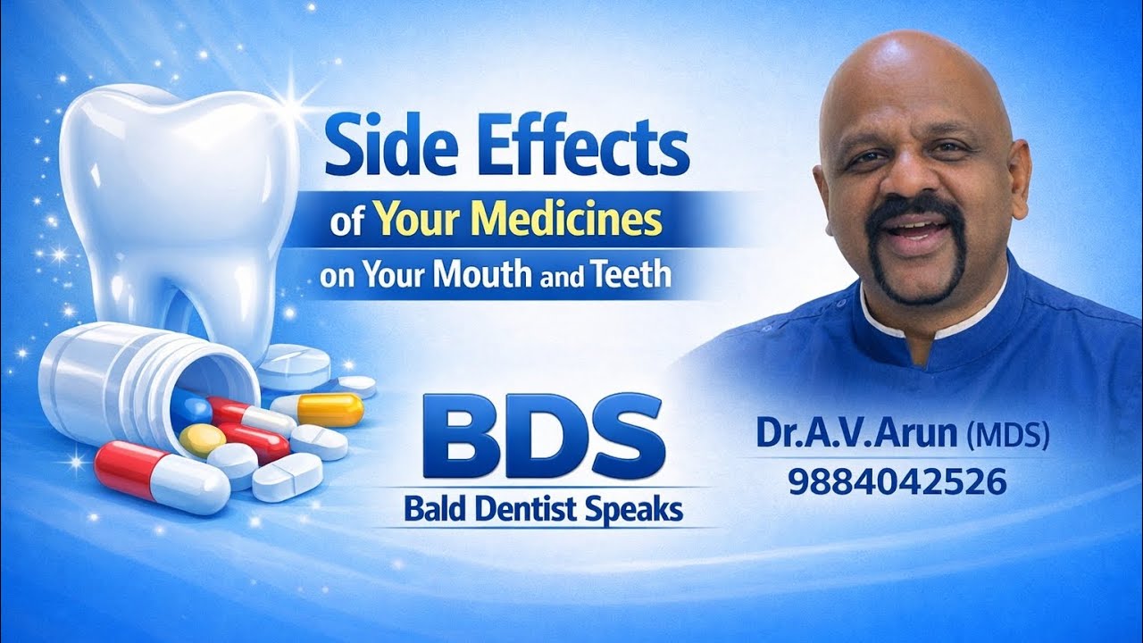 Some  drugs taken for general medical problems have side effects in the mouth. 