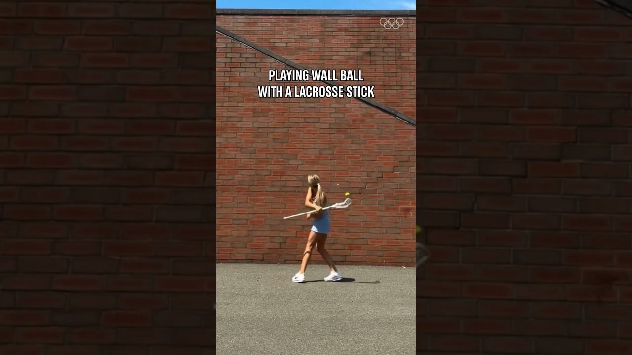 Those behind-the-back lacrosse tricks! 🥍👏