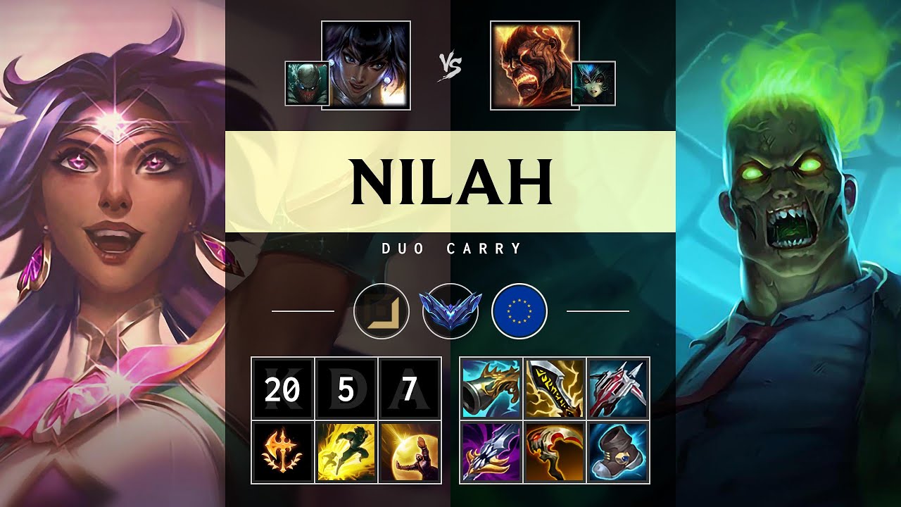 Nilah ADC vs Brand: Triple Kill, Legendary - EUW Diamond Patch 14.24