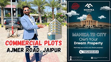 Commercial Plots on main Ajmer Road Jaipur | Rental Income | Plot for Sale | Mahika Group 🏠