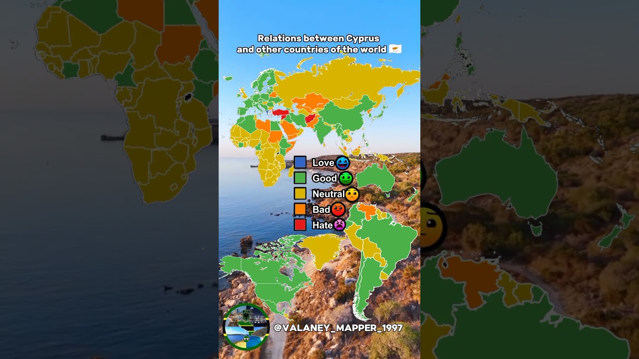 Relations between Cyprus and other countries of the world 🇨🇾