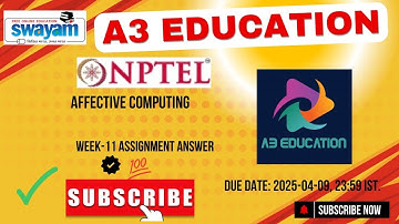 NPTEL Affective Computing Week 11 Assignment Answers Solution Quiz | 2025 - Jan