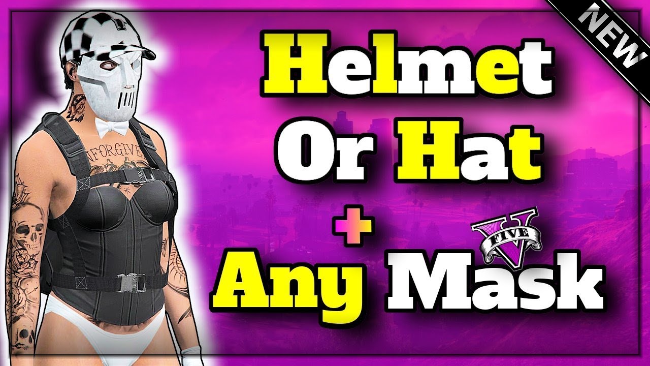 GTA 5 I *NEW* ANY Helmet/Hat With Mask Glitch! (EASY OUTFIT GLITCH) 1.
