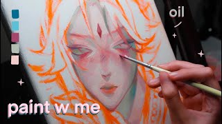 ✧ painting with oil for the first time ✧/ learning with domestika