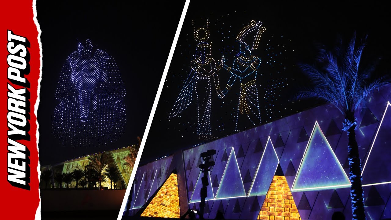 Dazzling Drone Show Highlights Opening of Grand Egyptian Museum