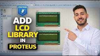 How to add LCD library in proteus 8