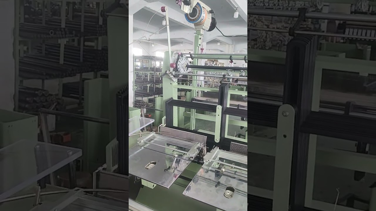 2 tapes 300mm elastic tape weaving loom machine