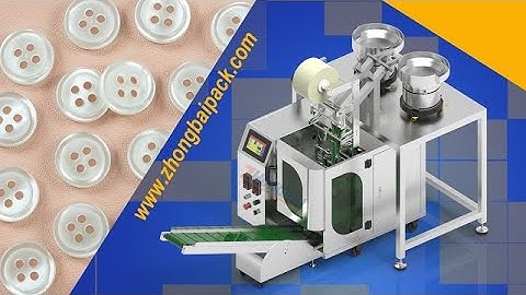 Plastic Button Packing Machine, Button Counting Packaging Machine