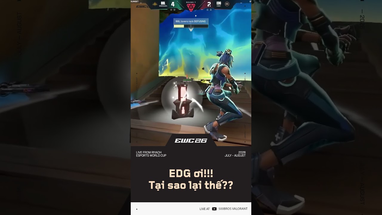 EDG bị clutch 1v5 rất là ba chấm :v #500bros #vlr #valorant #highlight #ewc