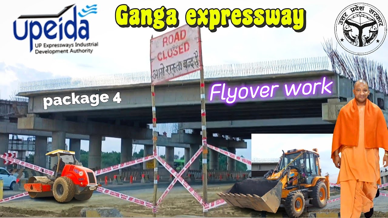 Ganga expressway current status : flyover work update - Abhishek vlogs ...