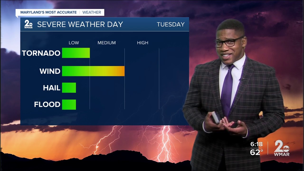 Strong Storms Possible This Evening - YouTube