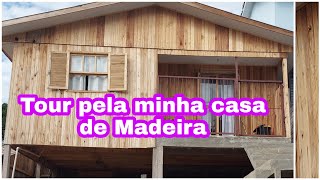 Tour Pela Minha Casa Simples de Madeira