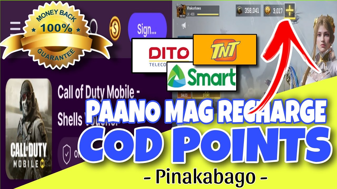 Cod Ng PAANO MAG RECHARGE NG CP OR COD POINTS GAMIT ANG REGULAR LOAD | STEP BY ...
