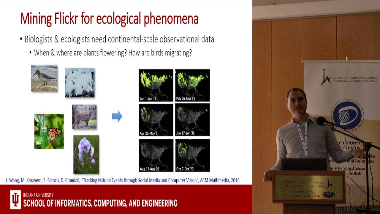 David Crandall, Studying people and the world through social media