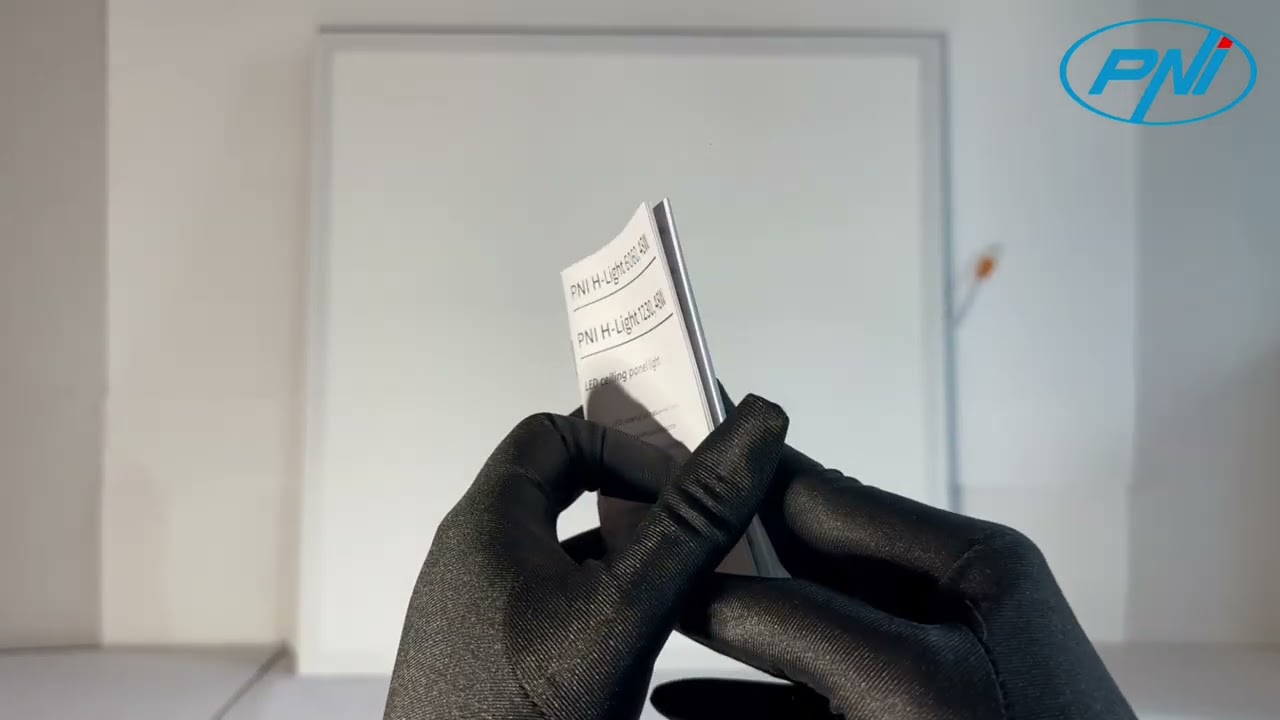 Panou LED PNI H-Light 6060 48W, 600x600mm, 4800lm, 6400K, de interior, incastrabil, alb rece