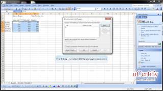 Protect And Unprotect The Sheet And Allow Users To Edit Ranges