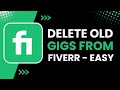 How to Delete Old Gig Photos on Fiverr !