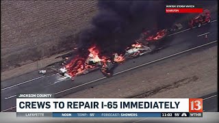 I65 reopens after day long closure
